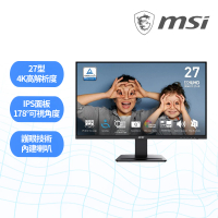 MSI 微星 PRO MP273U 27型 4K IPS 60Hz 護眼商用螢幕(UHD/EyesErgo護眼/4ms/內建喇叭)