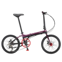 20 Inch Aluminum Alloy Folding Bicycle Bike 9-speed Portable Urban Foldable Bicycle Double Disc Brake Adult Bikes Cycling