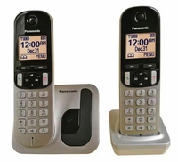[COSCO代購5] D116131 PANASONIC CORDLESS PHONE 雙子機免持擴音型 KX-TGC212TW/1.6時顯示幕