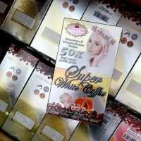 SYMA SUPER WHITE COFFE 20g X 15 sachets / Syma Beauty Sakura Perla Green Coffee 25g x 15 sachets / S