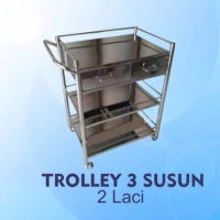 Trolly Rak 3 susun+Laci Stanlist