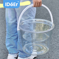 MULTIPURPOSE CLEAR BUCKET Clear Timba Plastic Bucket Timba with Dipper and Basin Tabo Palanggana-mal