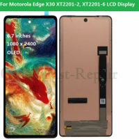 6.7'' Original For Motorola Edge 20 Edge20 LCD XT2143-1 Display Touch Screen Digitizer For Motorola Edge X30 LCD XT2206 lcd