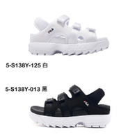 FILA Disruptor SD Puffy 女 運動涼鞋 魔鬼氈 穿搭 休閒 白/黑 兩色任選 厚底 增高