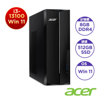 Acer 宏碁 XC-1780 13代4核桌上型電腦(i3-13100/8G/512G SSD/Win 11/Aspire)