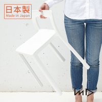 日本岩谷Iwatani ENOTS輕量一體可疊式短背椅凳-座高40.5cm-2色可選
