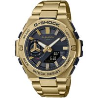 CASIO卡西歐 G-SHOCK GST-B500GD-9A 太陽能藍芽連線碳纖維防護沉穩婉錶 /金49mm｜樂天領券折300★全館特惠中★指定刷卡回饋10%