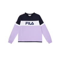 FILA 女長袖圓領T恤-紫色 5TEX-5485-PL