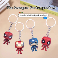 Kapten Amerika, Spider-Man, dan Iron Man Keychain - Gantungan Kunci Tas Buku untuk Mahasiswa, Anak L