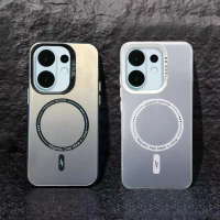 Sarung Telefon Bimbit, Untuk Vivo V60, Vivo V50, V40 Pro, Bahan Akrilik Matte, dengan Fungsi Pengeca