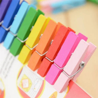 Kẹp Thủ Công Kẹp Ghim Giấy Ảnh Quần Áo Bằng Gỗ Tự Nhiên Mini, 50 Cái, Bán Chạy