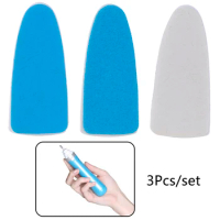 3pcs Pedicure Nail Surface Grinding Device Electric Manicure Machine Replacing Heads Nail File Buffer Nail Art Tools