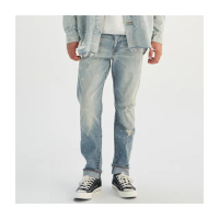 【LEVIS 官方旗艦】男款 上寬下窄 502舒適窄管牛仔褲/赤耳/精工刷破潑漆工藝/彈性布料 熱賣單品 29507-1296