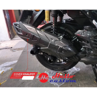 Moto橘皮 NMAX155 排氣管防燙蓋 碳纖維 xmax forza adv150 xadv t100 cb150r