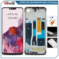Original For OPPO A3S CPH1803 LCD Display Screen Touch Digitizer Assembly For OPPO A3S CPH1853 With Frame Replace