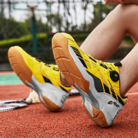 [RonnieW]2024 kasut Badminton jenama untuk lelaki wanita sukan bola tampar profesional Sneakers lelaki bernafas kasut tenis meja ringan