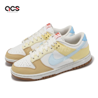 Nike 休閒鞋 Wmns Dunk Low Next Nature 女鞋 白 藍 黃 皮革 低筒 經典 FZ4347-100