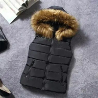 MND Winter Vest Women/ Jaket Rompi Wanita Tebal L Hitam