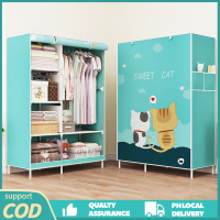 Fashion Big Size Wardrobe Non-woven Clothes Storage Cabinet Multifunctional Simple Zipper Wardrobe