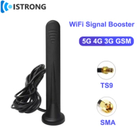 5G Communication Antenna 15dbi 4G 3G GSM Outdoor Full-band Antenna Omni Signal Booster Amplifier for Wifi Router Modem TS9 SMA