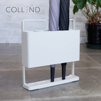 日本COLLEND 鋼製5格長形傘架(附珪藻土墊)-2色可選