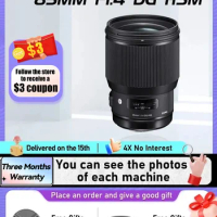 Sigma 85mm F1.4 DG HSM Art Full Frame Prime Digital SLR Camera Lens for Canon 6D II 5D IV Sony A7 III IV Nikon D850 85 1.4（Used）