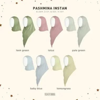 BOHOPANNA - PASHMINA INSTAN 4.0 - HIJAB ANAK 3-5Y PALE GREEN