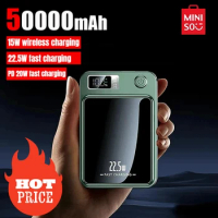 Miniso 2024 Hot 50000mAh Magnetic Wireless Charger Power Bank 22.5W Mini Powerbank For iPhone Samsung Huawei Super Fast Charging