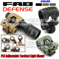 FAB PLR LED強光戰術電筒5段5檔位可調夾具戰術頭盔電筒導軌夾具