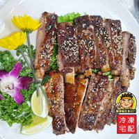 【蘭陽餐飲食材行】碳烤小排 ( 淨重900g/包 ) 碳烤豬肋排 豬排 豬小排 烤豬排 燒烤 排骨 豬肉 已調味真空包 ( 此為冷凍宅配品號 )
