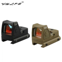 VULPO Red Dot Sigh Style Red Dot Sight With Switch for 20mm Picatinny Rail With hunting airsoft M4 AK G36 M1911 GLOCK Rail