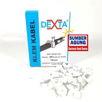 Dexta Klem Kabel 10 MM Klem Kabel Dengan Paku Beton Isi 100 Pcs