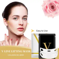 4D Reduce Double Chin Tape V-line Face Lift Up Firming Puffy Mask Slimming Moisturizing Bandage Anti Wrinkle Skin Remover C A3E1
