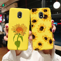 La19-For Samsung Galaxy J3 J5 J7 Pro 2017 Case Soft Silicone Cute Daisy Sunflower Phone Cover For Sa
