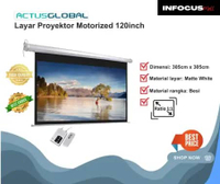 Actus Layar Proyektor Motorized 120"