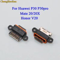 ChengHaoRan 2pcs USB Female Connector Port For Huawei P30 P30pro Mate 20/20X Honor V20 USB Jack Connector Charging Data Socket