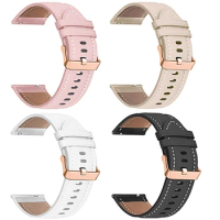18mm 20mm Leather Watch Strap For Garmin Venu 2 plus SQ Vivomove HR Active 2 Wristband For Garmin Vivoactive 4S 4 245 Bracelet