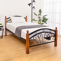 Boden-日式簡約3.5尺單人鐵床床架(不含床墊)