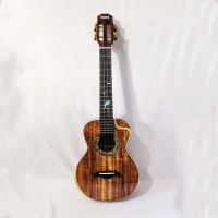 handcraft TIKIS solid koa wood tenor size ukulele, handmade ukulele