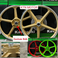 Sport rim Kawasaki  AR80 CUSTOM HUB GOLD RED GREEN Dan AR80 STD MADE IN JAPAN Kotak Kawasaki AR80 PN