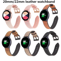 30PCS For Samsung Galaxy Watch Active 42mm/46mm Gear s2 S3 Amazfit GTS Sport Genuine Leather Band Strap Bracelet Belt Watchband