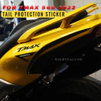 tail corner protection Sticker 3D Tank pad Stickers Oil Gas Protector Cover Decoration For yamaha tmax 560 2022