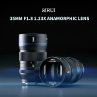 SIRUI 35mm F1.8 1.33x M4/3 Anamorphic Lens Micro Single Cinema Lens Wide Screen 1.33X Widening Suitable for M43 Sony E Canon RF