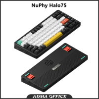 Nuphy Halo75 High Axis Mechanical Keyboard Bluetooth Wireless Hotswap RGB Backlit Keyboard PC Compatible with PC Win/Mac/iPad