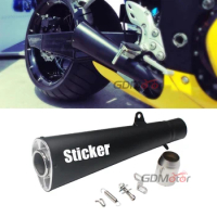 Exhaust Muffler Motorcycle Chrome Black Color Performance Escape Moto For cafe racer HP4 ZX14 ZX10R NK400 silencer