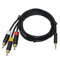 3RCA Audio Video Cable AV Cord for Microsoft Xbox 360 E Console 1.5m