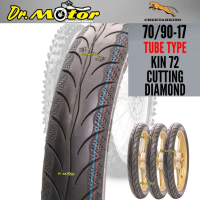 CHEETAH KING KIN 72 Cutting Diamond 70/90-17 Tube Type FREE TUBE Combo Tyre Tayar Tire Tires Kin 72