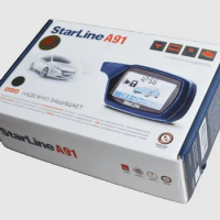 StarLine A91 2 Way Car Alarm System Engine Start LCD Remote Control Key keychain StarLine A91