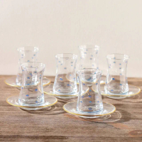 【SOLO 歐洲家居】LCW Home 150ML 土耳其鬱金香玻璃杯6件組（盒裝）