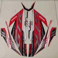 Striping Honda Supra 150 GTR 150 2019 hitam merah stiker motor standar berkualitas terbaik termurah